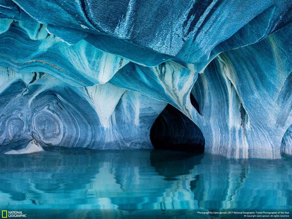 Cavernas de Mármol. Naturaleza (Mención honorífica). © Clane Gessel