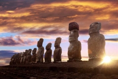 Moais de la Isla de Pascua (Chile)