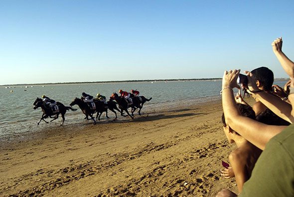Las célebres carreras de caballos de Sanlúcar de Barrameda, Cádiz