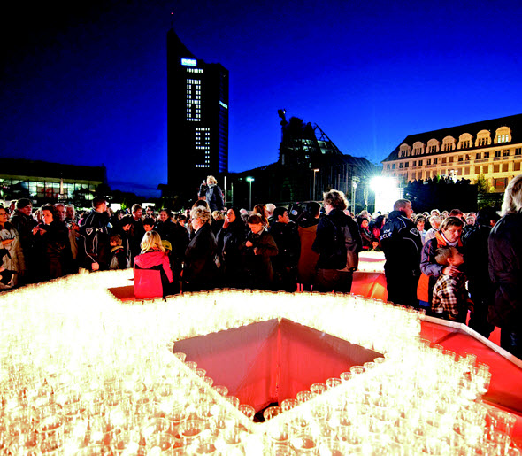 Festival de las luces de Leipzig. Foto (c) Leipzig Tourismus