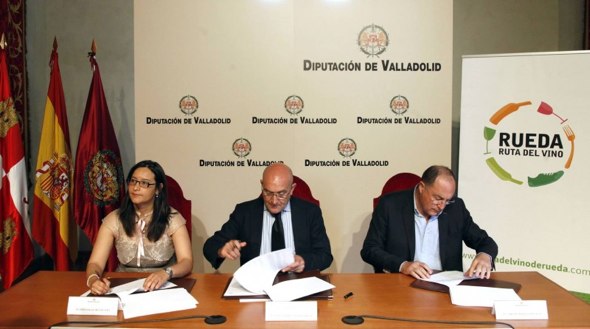 La Ruta del Vino de Rueda firma un acuerdo de colaboración con la Diputación Provincial de Valladolid