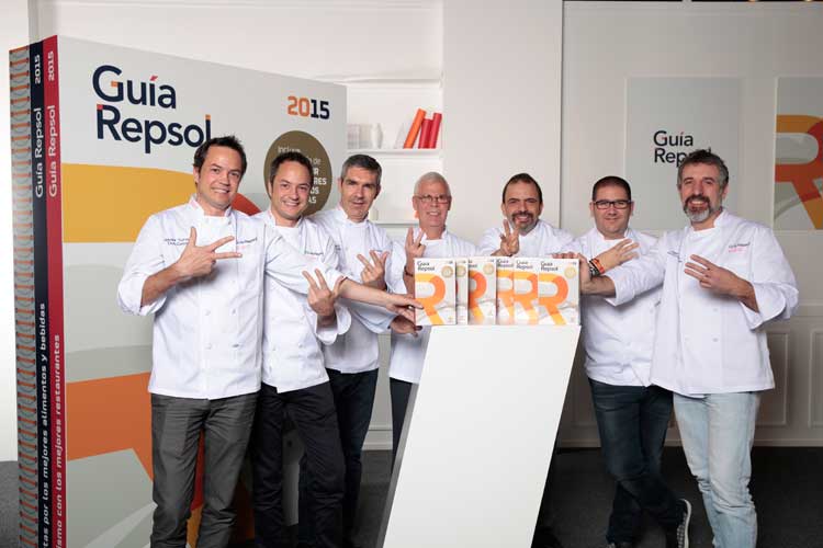 La Guía Repsol 2015 concede seis nuevos tres Soles, su máximo reconocimiento gastronómico, a cinco restaurantes en España y uno en Portugal