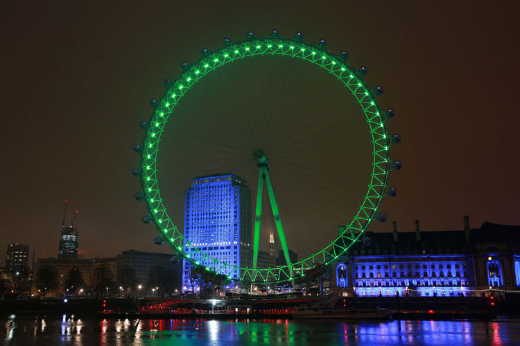 London Eye St Partrick's Day 2015