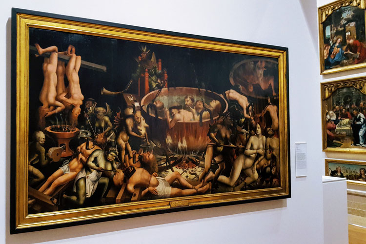 O Inferno, autor portugués desconocido. Museu Nacional de Arte Antiga de Lisboa