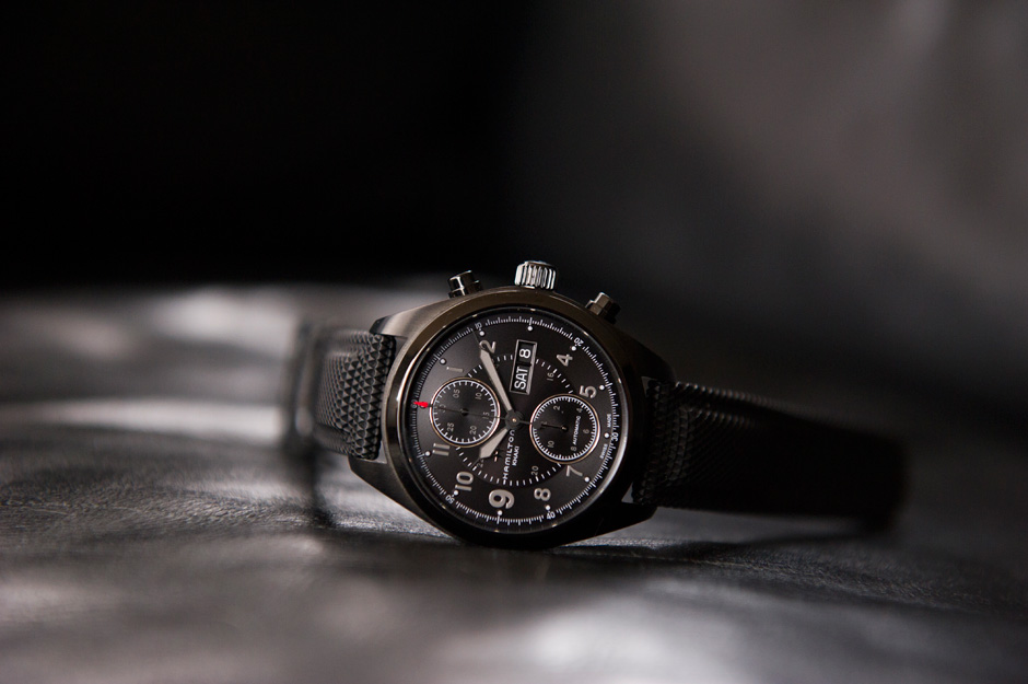 El reloj de Jack Ryan | Hamilton Khaki Field Auto Chrono full black