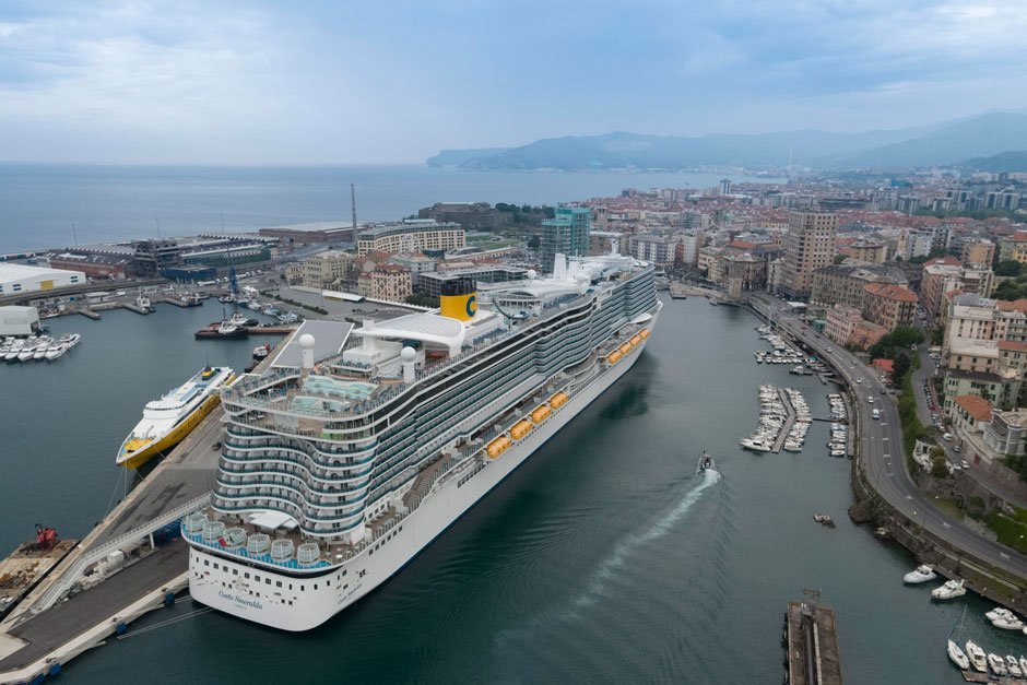 El Costa Smeralda, el primero de un total de cuatro barcos de Costa Cruceros que recorrerán el Mediterráneo durante 2021. Tu Gran Viaje